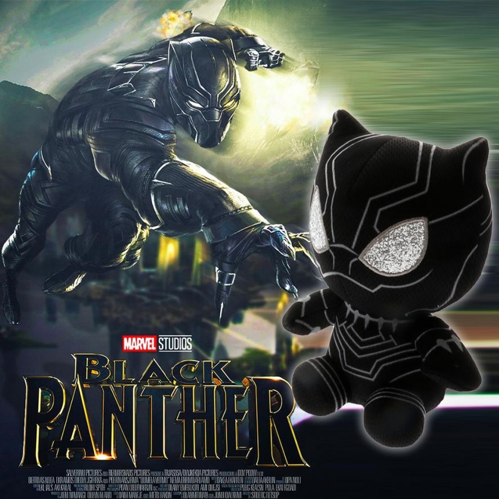 Ty Marvel Beanie Babies 𝐍𝐖𝐓 BLACK PANTHER - Picture 3 of 8